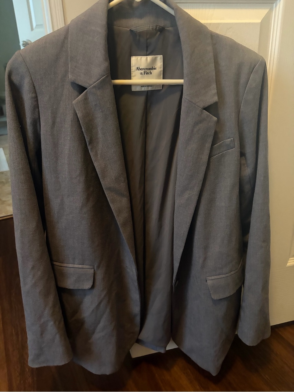 Abercrombie & Fitch Women's Slate Gray Blazer